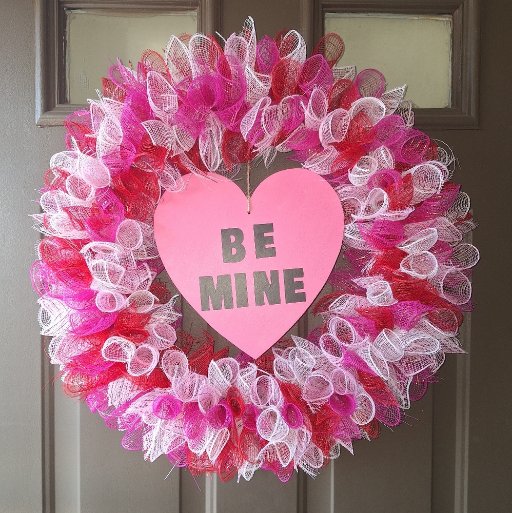 Handmade Valentine's wreath!
